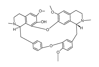 [1R,(+)]-6,6',12'-Trimethoxy-2,2'-dimethyloxyacanthan-7-ol Structure