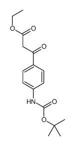 3-(4-TERT-BUTOXYCARBONYLAMINO-PHENYL)-3-OXO-PROPIONIC ACID ETHYL ESTER structure