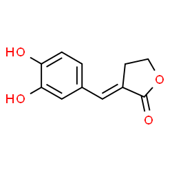 2(3H)-Furanone, 3-[(3,4-dihydroxyphenyl)methylene]dihydro-, (E)- (9CI)结构式