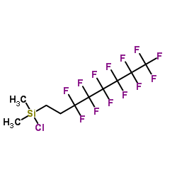 1H,1H,2H,2H-全氟辛基二甲基氯硅烷结构式