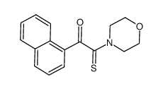 2-morpholino-1-(naphthalen-1-yl)-2-thioxoethanone结构式