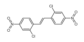 2,2'-dichloro-4,4'-dinitro-trans-stilbene结构式