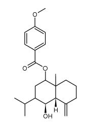 6α-hydroxyeudesm-4(15)-ene-9β-O-anisate结构式