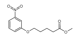 methyl 5-(3-nitrophenoxy)pentanoate结构式