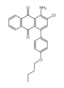 1-amino-4-(4-butoxyphenyl)-2-chloroanthracene-9,10-dione Structure