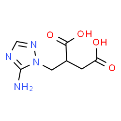 2-[(5-Amino-1H-1,2,4-triazol-1-yl)methyl]-succinic acid structure