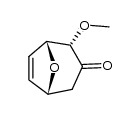 endo-2-Methoxy-8-oxabicyclo[3.2.1]oct-6-en-3-on Structure