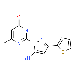 2-[5-Amino-3-(2-thienyl)-1H-pyrazol-1-yl]-6-methylpyrimidin-4(3H)-one picture