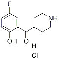 4-(5-Fluoro-2-hydroxybenzoyl)piperidine hydrochloride Structure