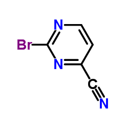 2-Bromopyrimidine-4-carbonitrile Structure