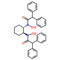 (1S,2S)-N,N'-二羟基-N,N'-双(二苯基乙酰基)环己烷-1,2-二胺结构式