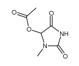 5-acetoxy-1-methylimidazolidine-2,4-dione结构式