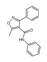 5-methyl-3-phenyl-4-(N-phenylcarbamoyl)isoxazole结构式