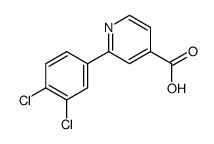 2-(3,4-dichlorophenyl)pyridine-4-carboxylic acid结构式