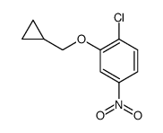 1-chloro-2-(cyclopropylmethoxy)-4-nitrobenzene结构式