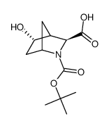 外消旋的-(1S,3S,4S,5R)-2-(叔-丁氧羰基)-5-羟基-2-氮杂二环[2.2.1]庚烷-3-羧酸图片