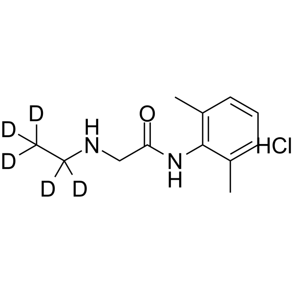 Nor Lidocaine-d5 hydrochloride结构式