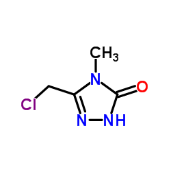 3-(chloromethyl)-4-methyl-1H-1,2,4-triazol-5(4H)-one structure