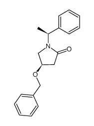 1-(1'-phenylethyl)-4-phenylmethoxypyrrolidin-2-one结构式