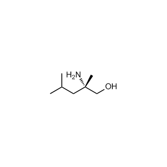 (S)-2-氨基-2,4-二甲基戊-1-醇结构式