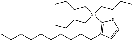 Stannane, tributyl(3-decyl-2-thienyl)- structure