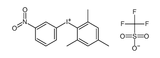 mesityl(3-nitrophenyl)iodonium trifluoromethanesulfonate Structure