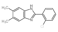 1H-Benzimidazole,2-(2-chlorophenyl)-5,6-dimethyl- picture