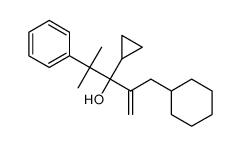 2-(cyclohexylmethyl)-3-cyclopropyl-4-methyl-4-phenylpent-1-en-3-ol结构式