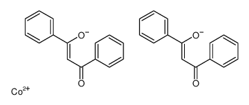 bis(1,3-diphenylpropane-1,3-dionato-O,O')cobalt Structure