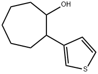 Cycloheptanol, 2-(3-thienyl)- Structure