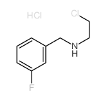 2-chloro-N-[(3-fluorophenyl)methyl]ethanamine结构式