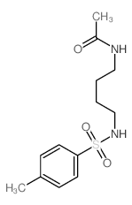 Acetamide,N-[4-[[(4-methylphenyl)sulfonyl]amino]butyl]-结构式