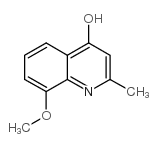 4-羟基-8-甲氧基-2-甲基喹啉结构式