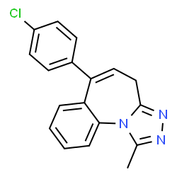 6-(4-氯苯基)-1-甲基-4H-苯并[F][1,2,4]三唑并[4,3-A]氮杂图片