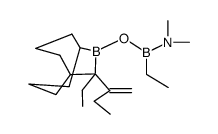 rac-9-{(dimethylamino)ethylboryloxy}-10-ethyl-10-(1-ethylethenyl)-9-borabicyclo{3.3.2}decane结构式