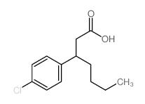 Benzenepropanoic acid, b-butyl-4-chloro-结构式