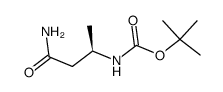 Carbamic acid, (3-amino-1-methyl-3-oxopropyl)-, 1,1-dimethylethyl ester, (R)-结构式