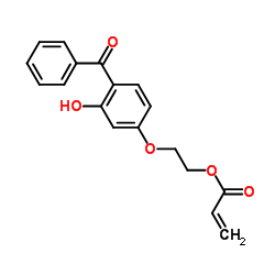 2-(4-Benzoyl-3-hydroxyphenoxy)ethyl acrylate structure