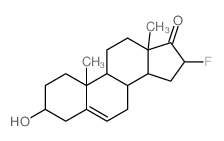 Androst-5-en-17-one,16-fluoro-3-hydroxy-, (3b,16a)- (9CI) Structure