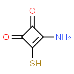 3-Cyclobutene-1,2-dione,3-amino-4-mercapto-(9CI) structure