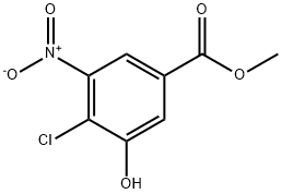 Methyl 4-chloro-3-hydroxy-5-nitrobenzoate结构式