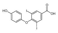 4-(4-Hydroxyphenoxy)-3,5-diiodobenzoic acid Structure