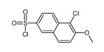 5-chloro-6-Methoxynaphthalene-2-sulfonyl chloride Structure