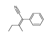 2-Phenyl-3-methylpent-2-en-nitril结构式