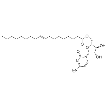 (E)-((2R,3S,4S,5R)-5-(4-氨基-2-氧代嘧啶-1(2H)-基)-3,4-二羟基四氢呋喃-2-基)油酸甲酯结构式