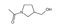 1-(3-HydroxyMethyl-pyrrolidin-1-yl)-ethanone structure