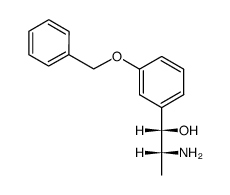 (1RS:2SR)-2-amino-1-(3-benzyloxy-phenyl)-propanol-(1)结构式