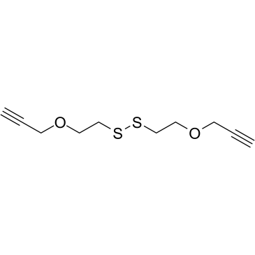 Propargyl-PEG1-SS-PEG1-propargyl Structure