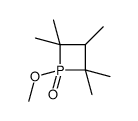 1-Methoxy-2,2,3,4,4-pentamethylphosphetan-1-one Structure