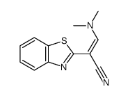 2-(1,3-benzothiazol-2-yl)-3-(dimethylamino)acrylonitrile结构式